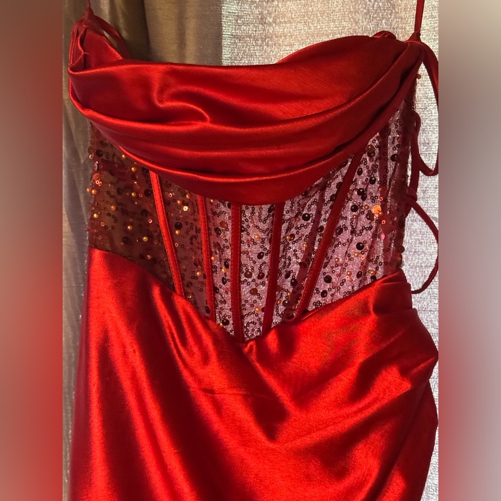 Red Prom Dress - Picture 2 of 5